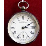 A Gentleman's silver cased pocket watch