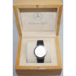 Mercedes AMG - a stainless steel quartz 25th Anniversary wristwatch, box.