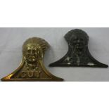 Two cast brass Guy bus bonnet badges, believed Arab mark IV, circa 1940/50 (2).