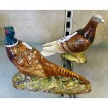 A Beswick pheasant together with Beswick pigeon (2)