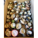 A box of Royal Doulton small, medium and tiny character jugs, (approximately 40 pieces)