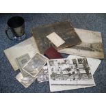 Lancashire Fusilier 8th Battalion, two large card mounted photographs of WWl regimental groups and