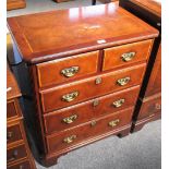 A Bell Reproductions for Harrods music cabinet in the form of a Georgian style satinwood banded