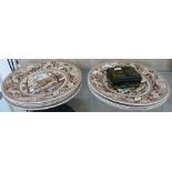 Eight Johnson Brothers commemorative plates "Historic America" together with a cloisonne box on