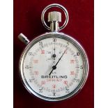 Breitling's Sprint chrome plated stopwatch, 50cm diameter