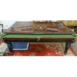 The Anzac No.7 Victorian billiard and snooker/ dining table, approximately 6 feet x 3 feet, together