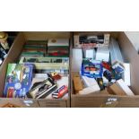 Die cast - Two boxes of boxed and loose die cast models from Corgi and Lledo and other promotional