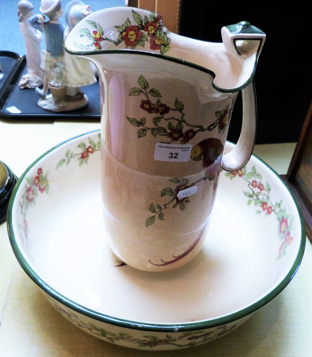 A Royal Doulton jug and bowl set