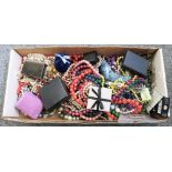 A quantity of costume jewellery, predominantly necklaces