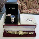 A ladies quartz Krug Baumen wristwatch (boxed) with a Zeitner gentleman's wristwatch (boxed with