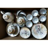 A Japanese egg shell porcelain 45-piece tea service