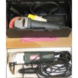 A Metabo angle grinder, unused and a Bosch GSW7-115 angle grinder (2)