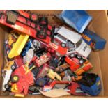 A small box of miscellaneous playworn diecast