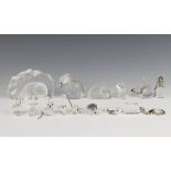 8 various miniature Swarovski figures including elephant, pig, cat, duck (feet f and r), 2