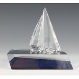 A Swarovski "Sailing Legend" No 619436/7476000006 designed by Heinz Tabertshofer, contained in a