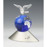 A Swarovski "Crystal Planet" No. 238985/7607000004 designed by Anton Hirzinger, contained in a