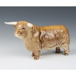 A Beswick figure of a highland bull modelled by Arthur Gredington no. 2008 12.7cm
