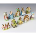 A collection of Beswick Beatrix Potter figures - Mr Alderman Ptolemy 9cm, Mr Jackson 7cm, Jemima