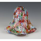 A Murano millefiori glass shade 15cm