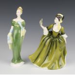 Two Royal Doulton figures - Lorna HN2311 21cm and Simone HN2378 19cm