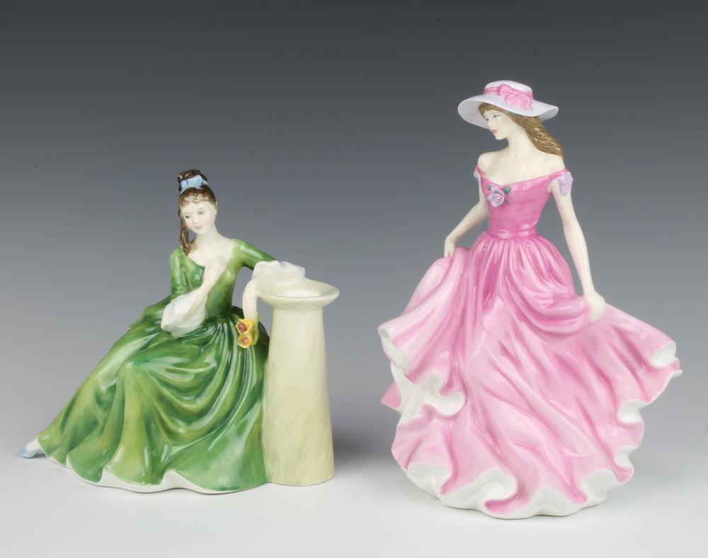 Two Royal Doulton figures Especially For You HN4750 22cm and Secret Thoughts HN2382 17cm The first