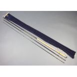 A Hardy Bros. 15ft 4" 3 piece graphite salmon rod contained in original cloth bag