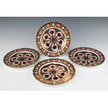 A set of 4 Royal Crown Derby Imari pattern plates 23cm