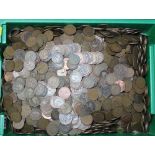 A large quantity of pre-decimal coinage