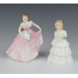 Two Royal Doulton figures - Julie HN2995 13cm and Invitation HN2170 14cm