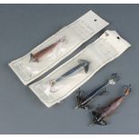 Four vintage Rhawdon lures circa 1900 by William Brown