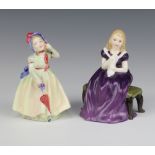 Two Royal Doulton figures - Affection HN2236 13cm and Babie HN1679 12cm