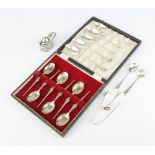 A set of 6 silver teaspoons Birmingham 1936, minor spoons and cutlery, 208 grams