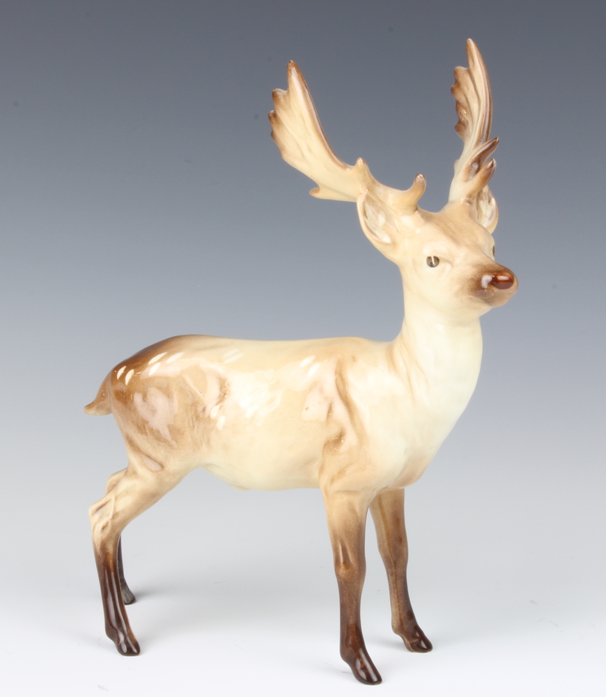 A Beswick figure of a stag 22cm