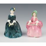 Two Royal Doulton figures - Bo Peep HN1811 13cm and Cherie HN2341 15cm The 1st item has a chip to