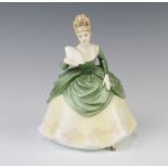 A Royal Doulton figure - Soiree HN2312 19cm There is a crack to base