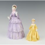 Two Royal Worcester figures - Little Grandmother modelled by F G Doughty 12cm and Sincerity 19cm