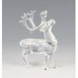 A Swarovski Crystal figure - Reindeer by Anton Hirzinger 214821/7475000602 1997 boxed 9cm