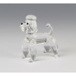 A Swarovski Crystal Poodle, large standing by Adi Stocker 167571/7619000003 1992 5.5cm boxed