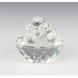 A Swarovski Crystal birds nest no.013842/7470050000 1987, 5cm, boxed