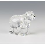 A Swarovski Crystal Bear Brother by Elisabeth Adamer 866407/9100000058 2006 5cm boxed