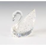 A Swarovski Crystal swan - Centenary by Anton Hirzinger 1874077633100000 1995 5cm boxed