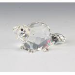 A Swarovski Crystal Beaver Mother by Adi Stocker 164637/7616000001 1992 8cm boxed