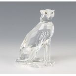 A Swarovski Crystal Cheetah with high tail by Michael Stamey 183225/761000001 1994 10cm boxed