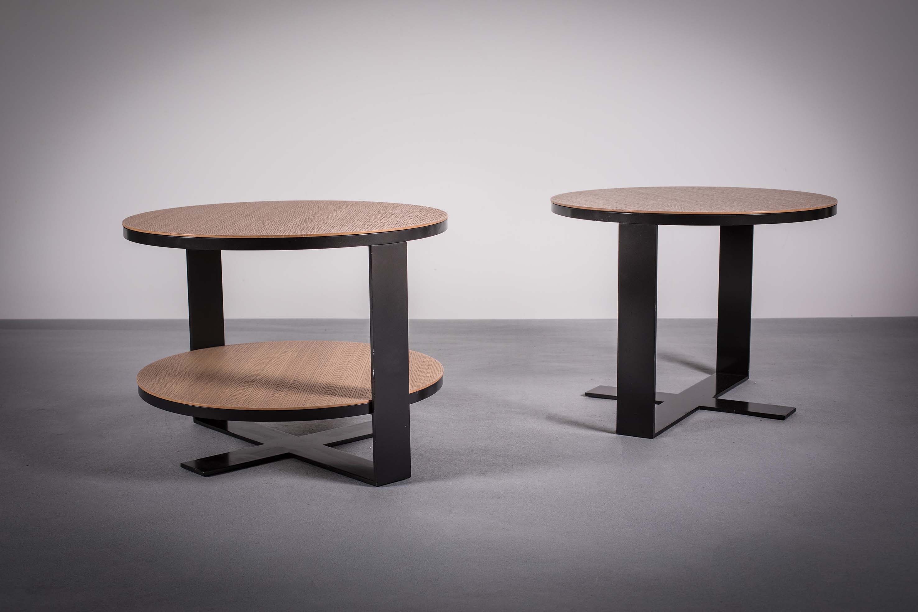 TWO 'EILEEN' CIRCULAR LOW TABLES, BY ANT