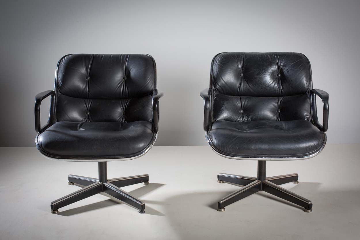 A PAIR OF TUB CHAIRS, FRENCH, 1970s BY