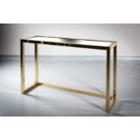 A GILT ANGULAR CONSOLE TABLE, ITALIAN 19