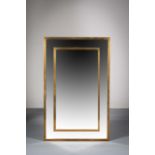 A RECTANGULAR GILT WALL MIRROR, 96 cm (h