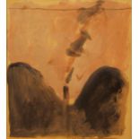 Basil Blackshaw RHA RUA, 1932-2016 MOUNTAIN AND CHIMNEY Watercolour, 5" x 4 1/2" (12.5 x 12cm),