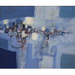 Brian Ferran HRHA RUA, b.1940 BLUE LANDSCAPE Oil on board, 382 x 48" (96.5 x 122cm)