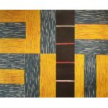 Sean Scully R.A b.1945 YELLOW ASCENDING Woodcut on paper, 41" x 51" (104 x 130cm) (paper size),